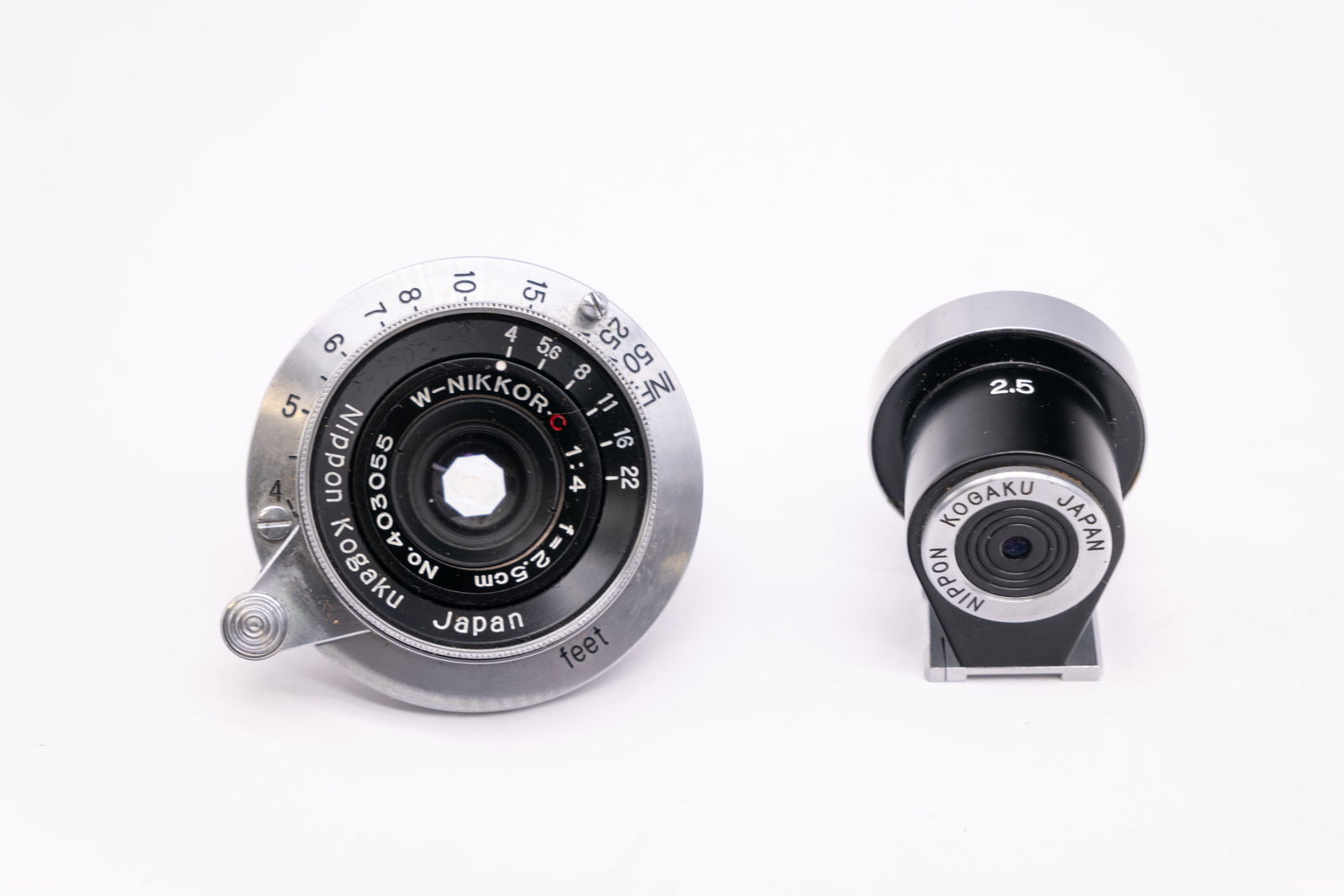 Nikon 25mm Nikkor f4 in original Leica screw mount, with 25mm viewfinder (1 of 13)