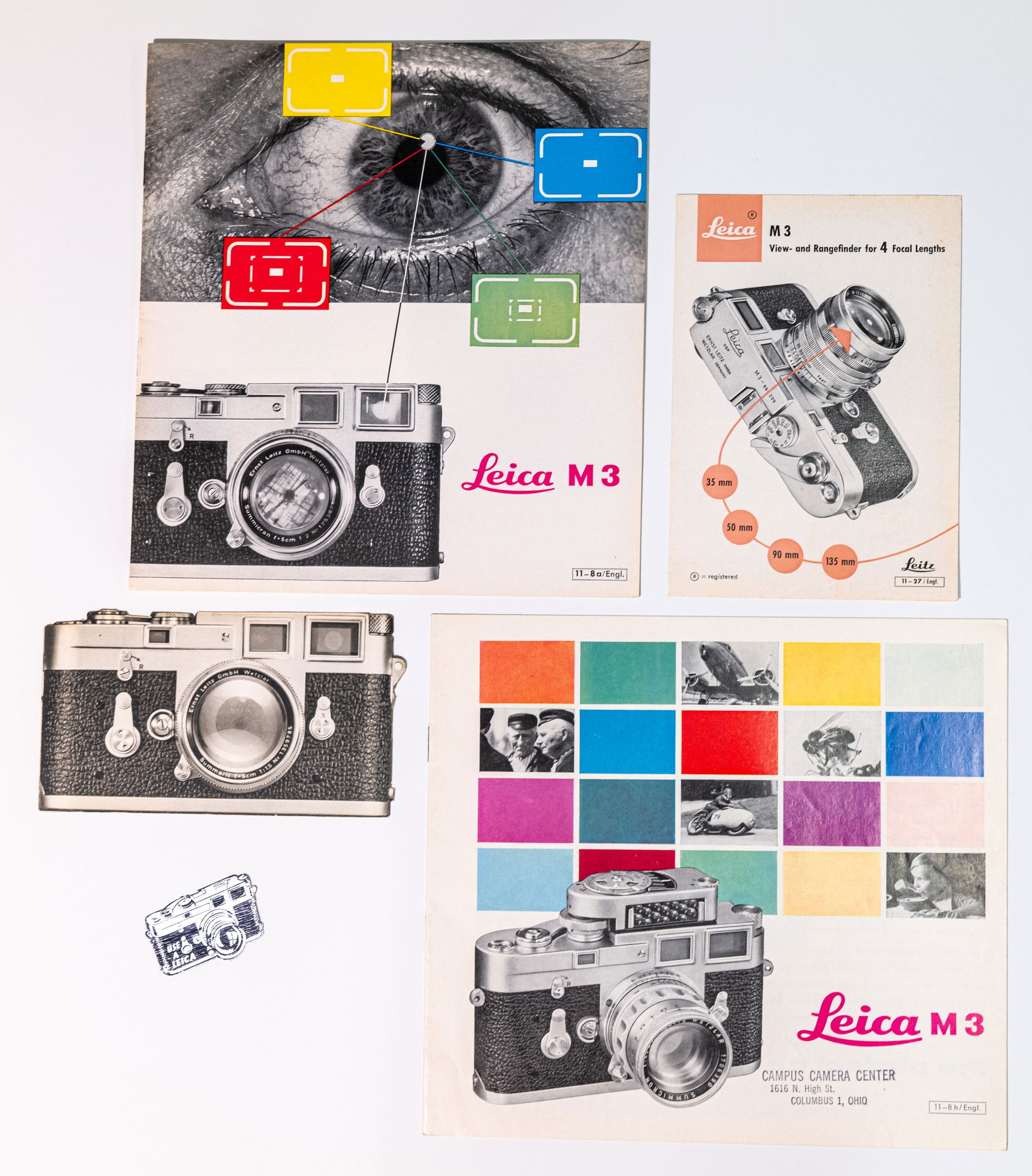 Five early print marketing items for the Leica M3 (1 of 12)