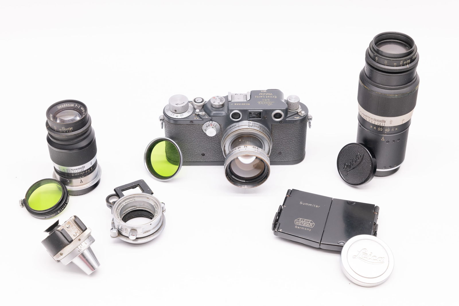 Leica IIIc K Grey Wehrmacht Heer Nr. 391559 with 50mm Summitar f2 Heer (1 of 20)