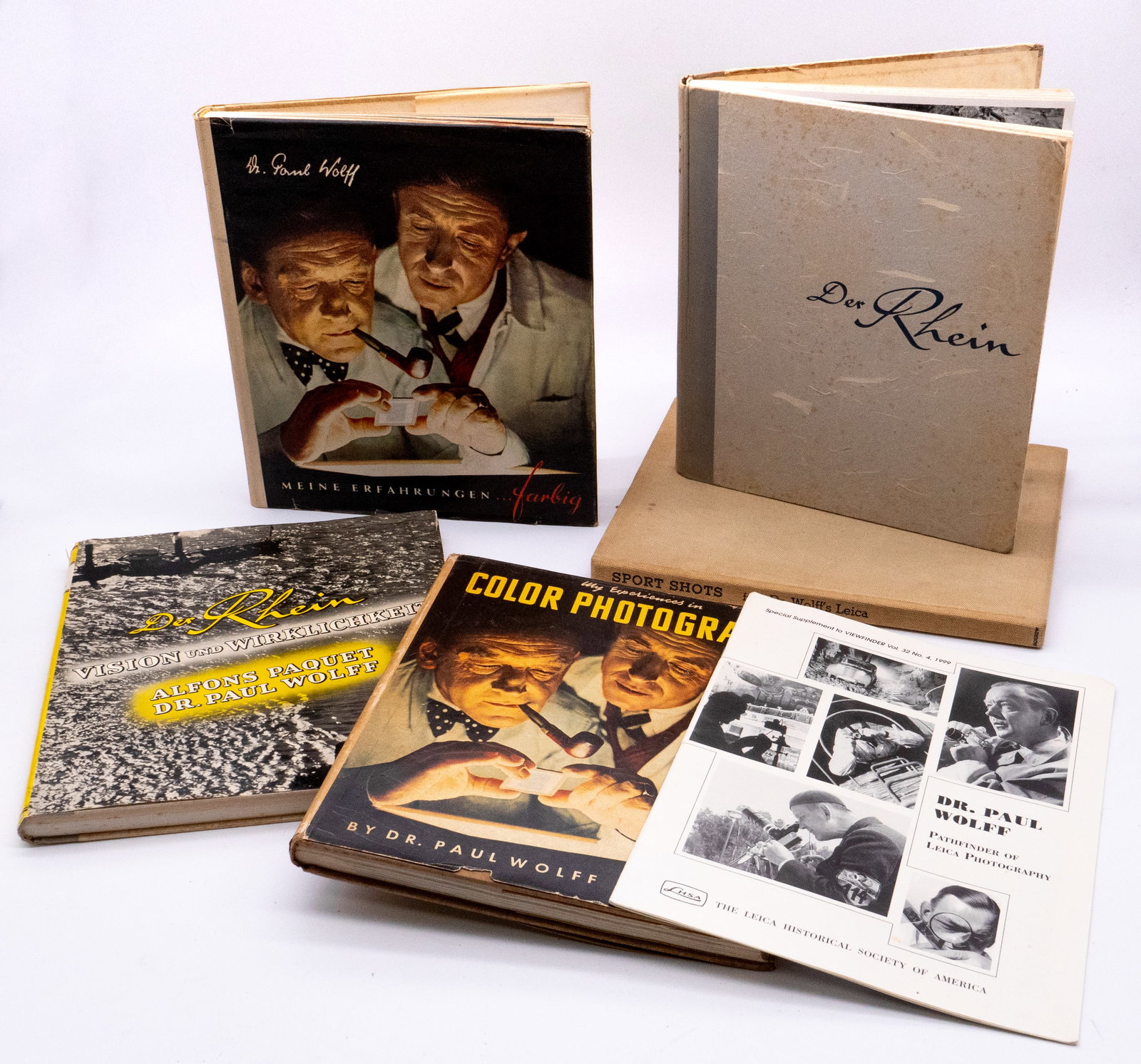 Five titles by Dr. Paul Wolff: Five titles by Dr. Paul Wolff, with Supplementary Publication about the author by the Leica Historical Society of America (LHSA, 1999). "Sport Shots from Dr. Wolff's Leica" (1937), "My Experiences in