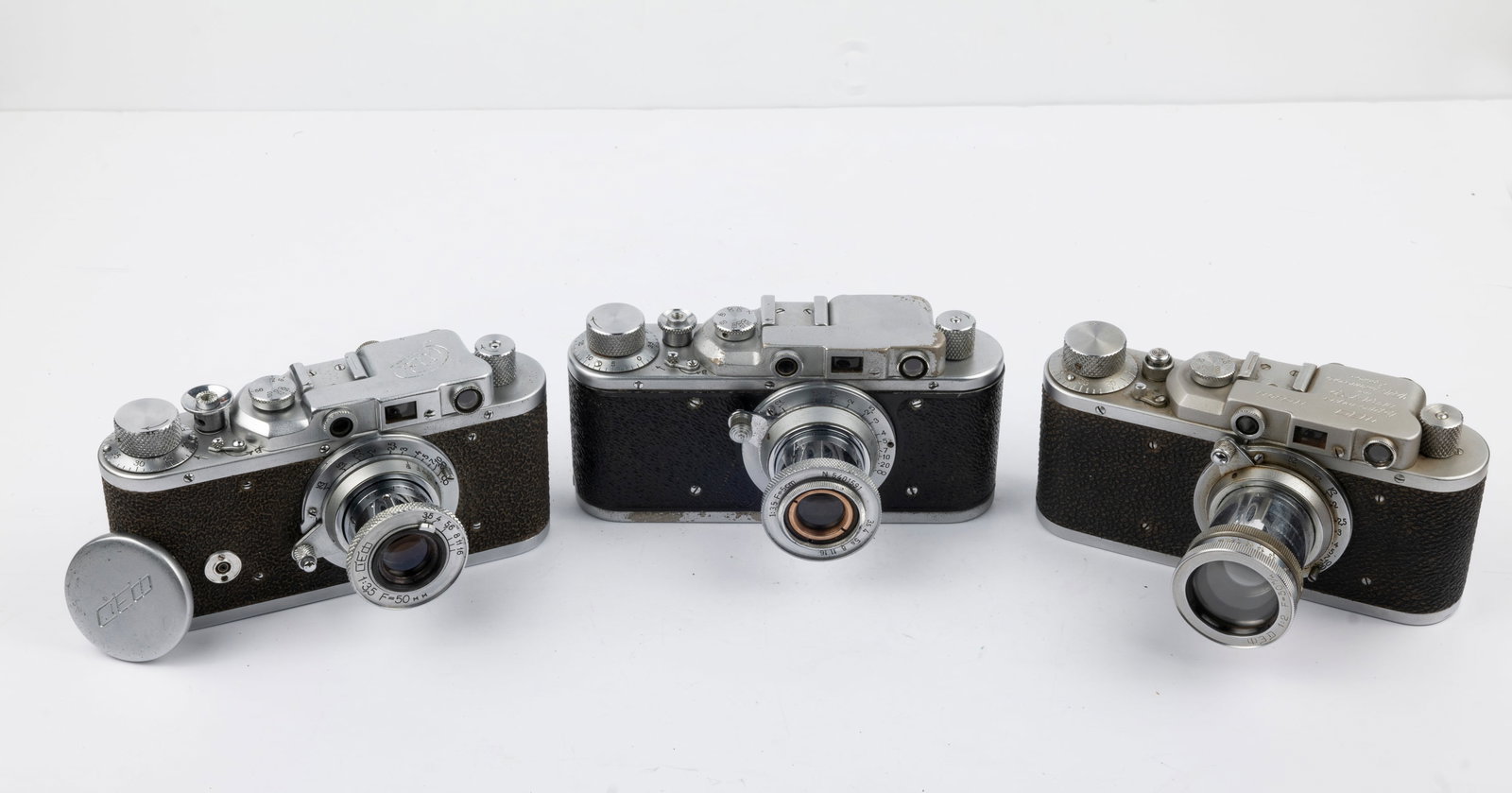 Three FED rangefinder cameras - 2