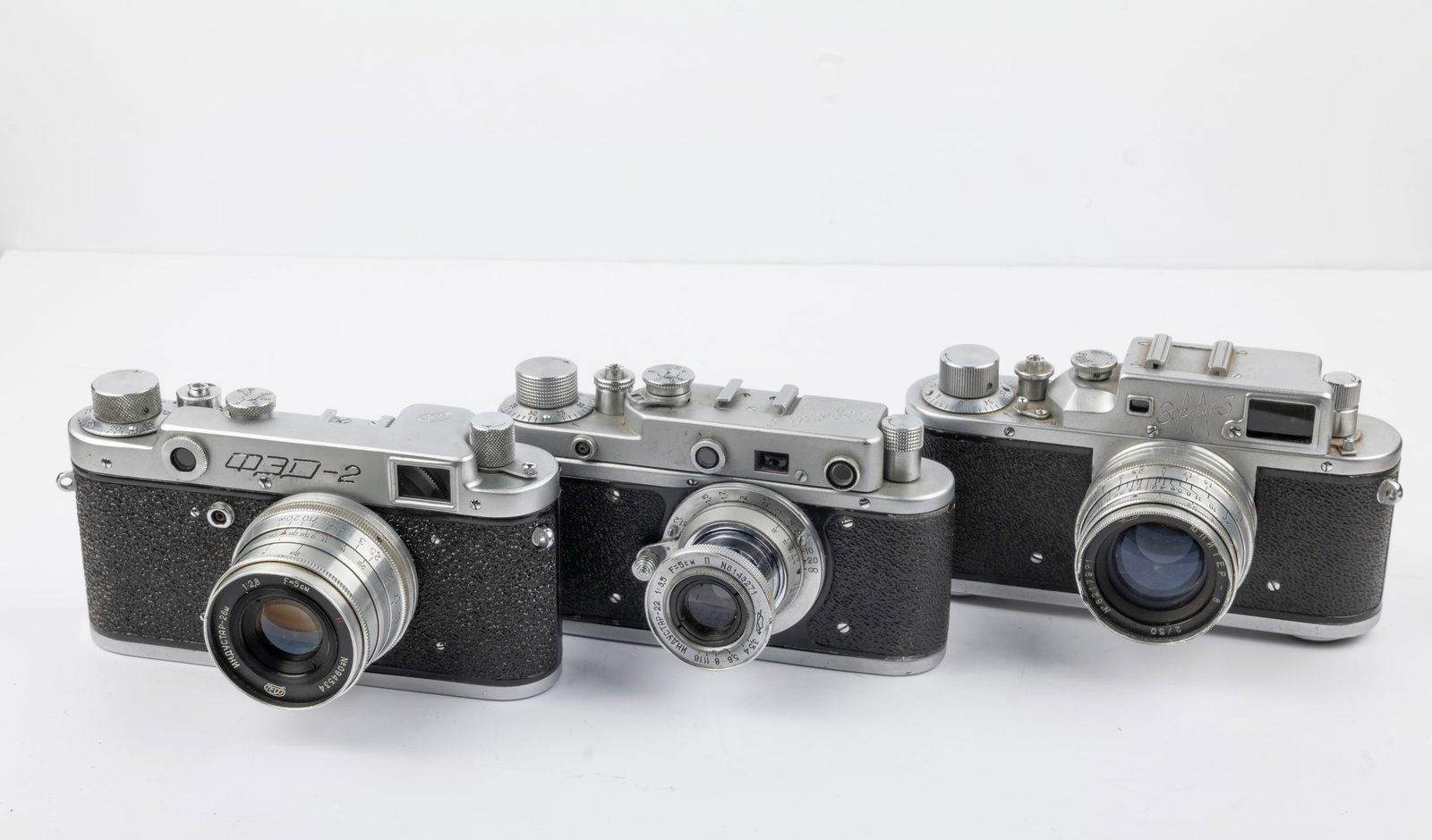 Three Russian-made rangefinder cameras - 16