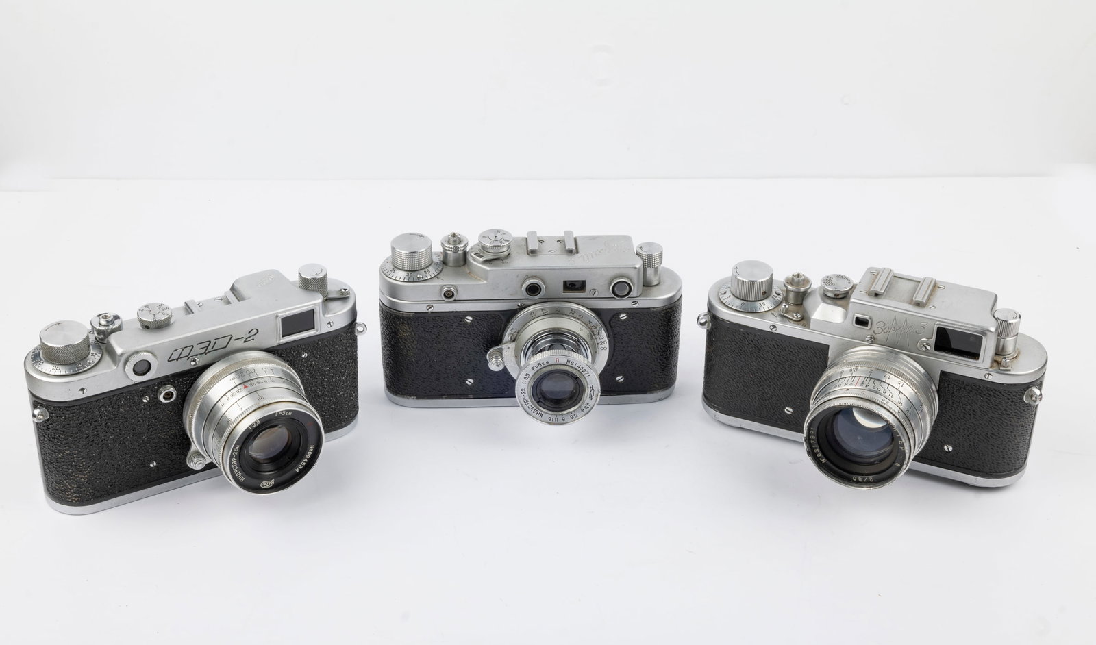 Three Russian-made rangefinder cameras - 2