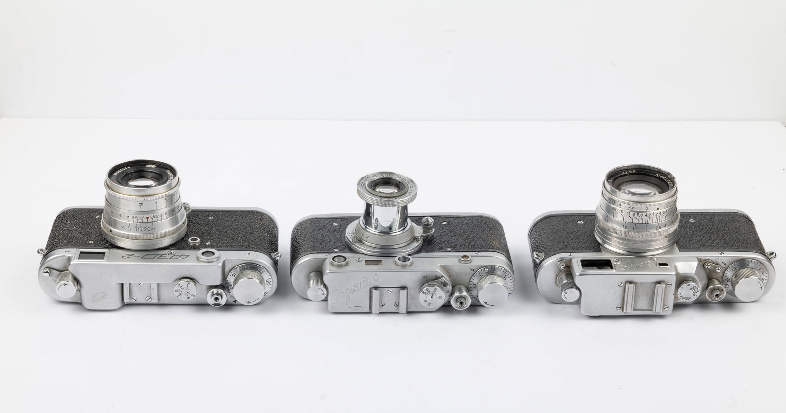 Three Russian-made rangefinder cameras - 3