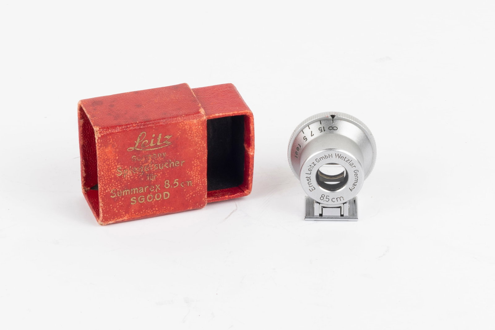 85mm Brightline Viewfinder SGOOD: 85mm Brightline Viewfinder SGOOD in its original red paper box.Condition: Excellent ++ overall