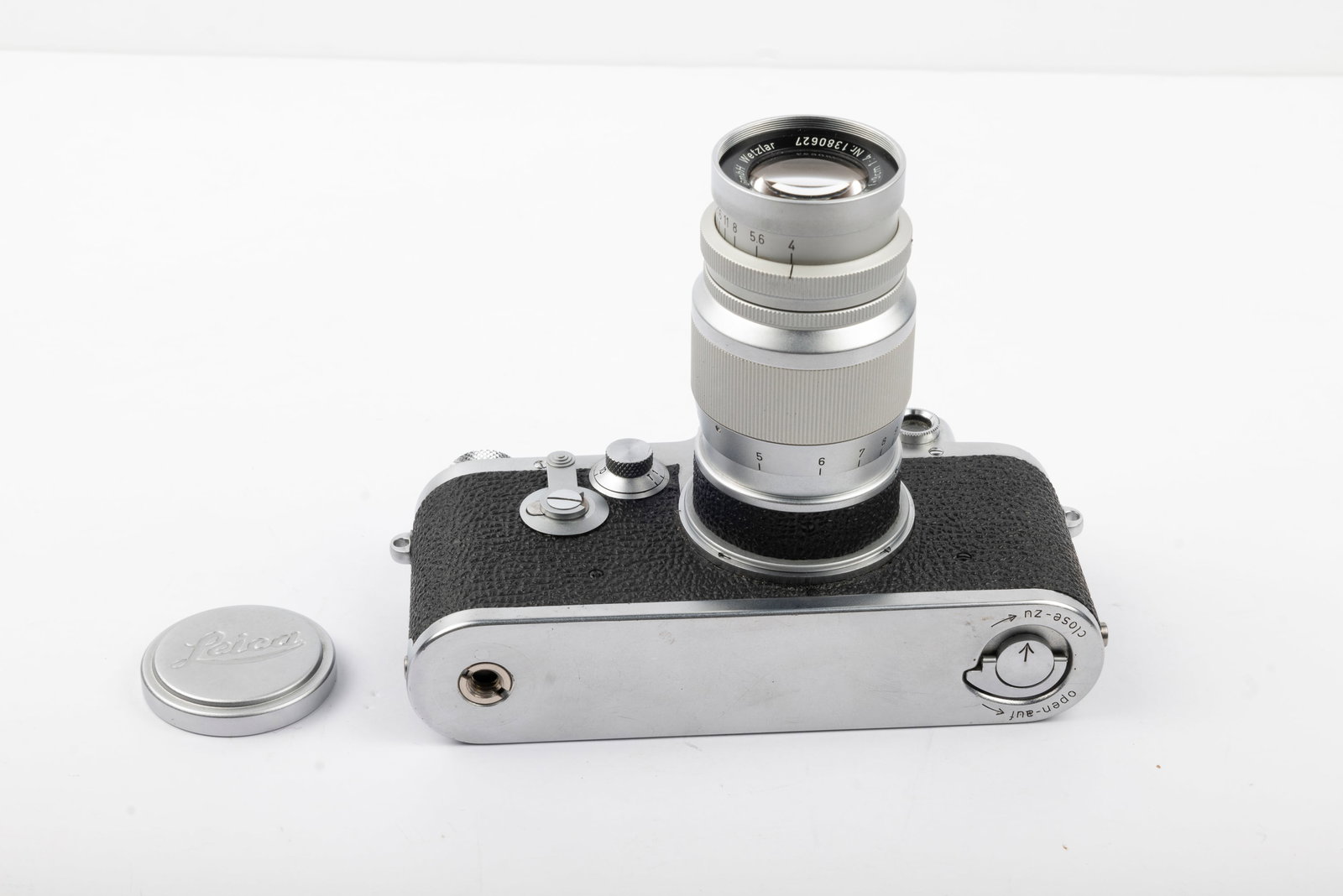 Leica IIIc-IIIf Black Dial Self-Timer conversion - 4
