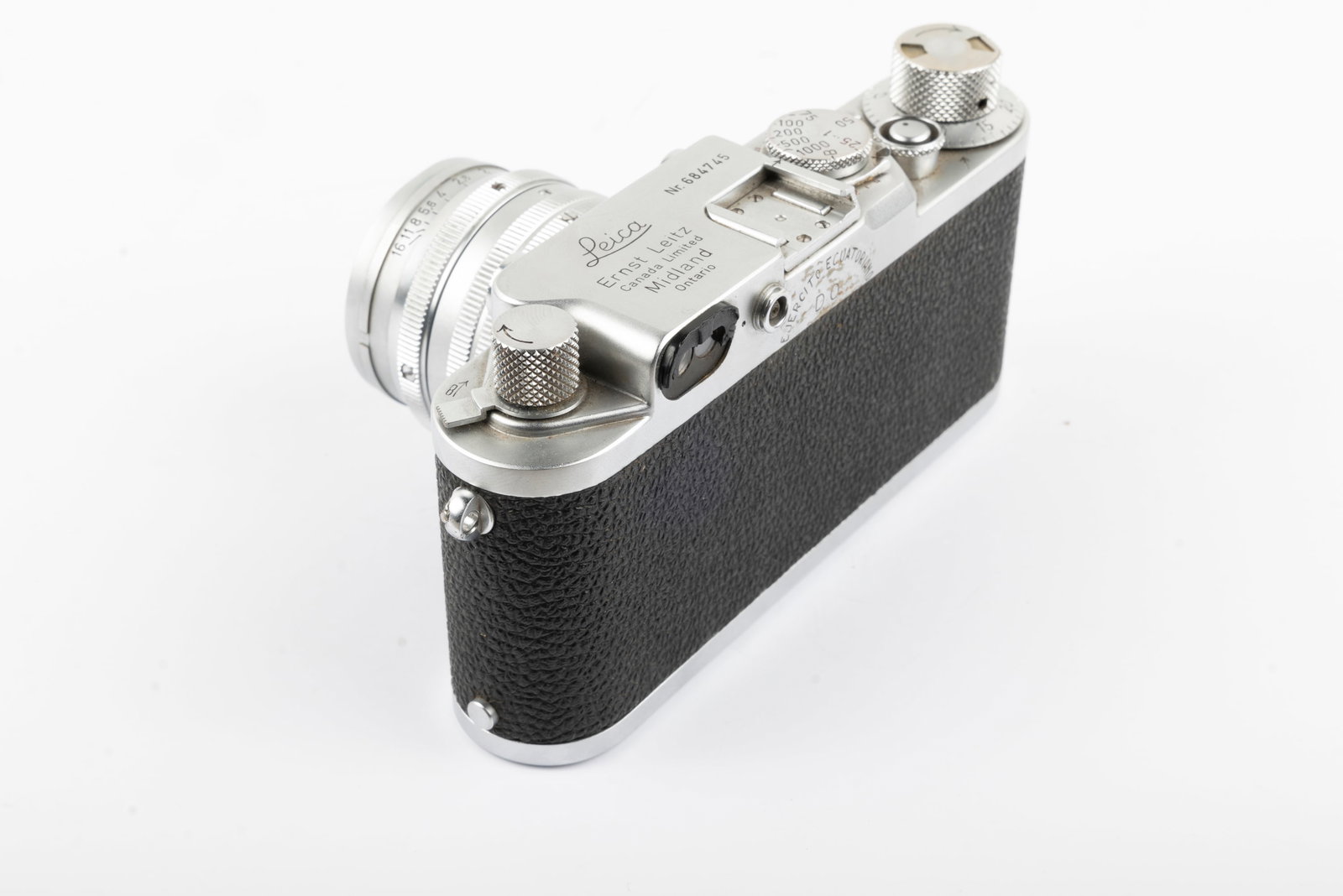 Leica IIIf Red Dial Self-Timer Ejército Ecuatoriano - 7