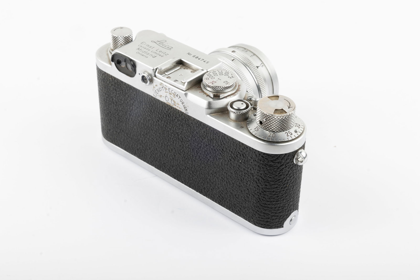 Leica IIIf Red Dial Self-Timer Ejército Ecuatoriano - 8