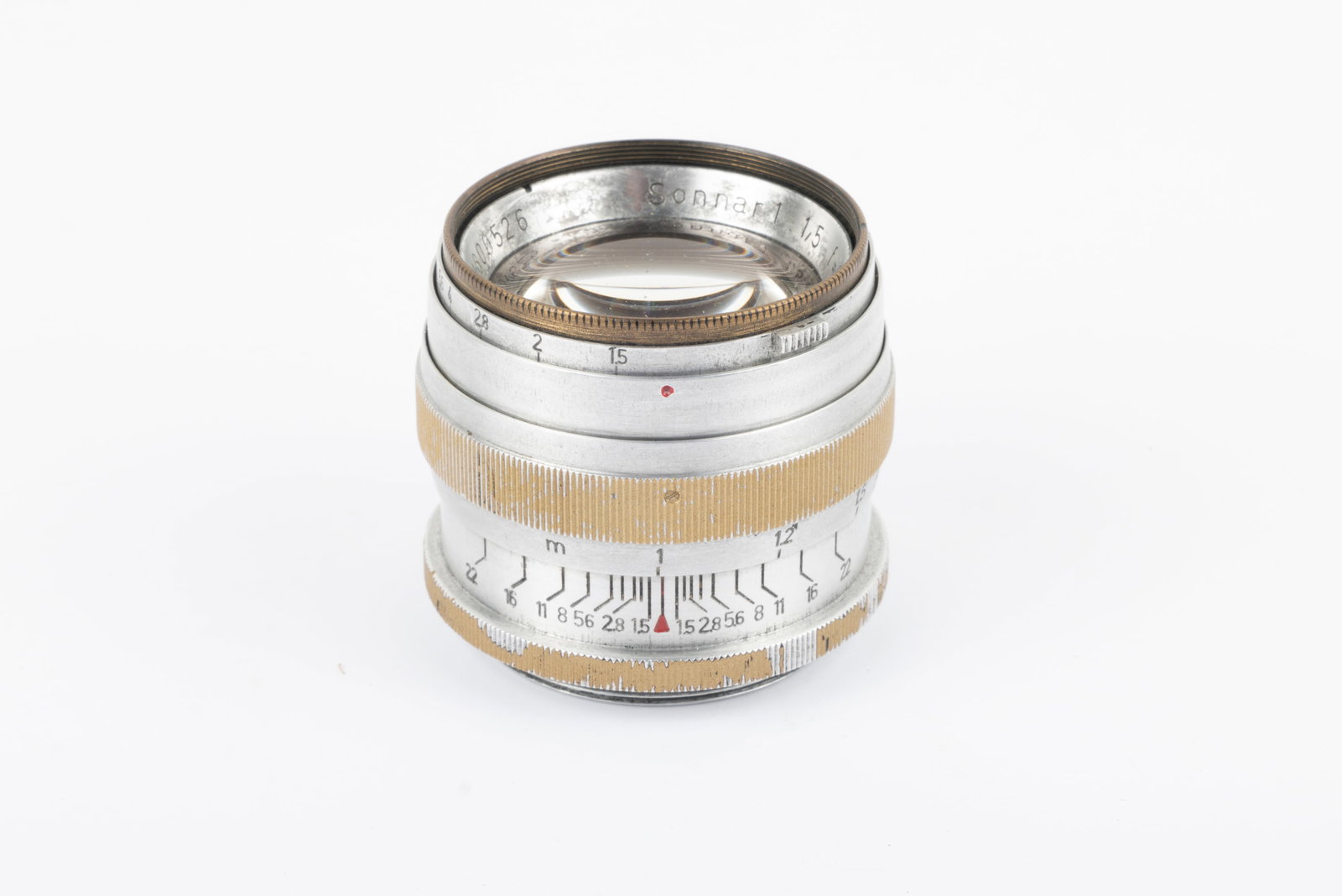 Carl Zeiss Jena 50mm Sonnar f1,5 T: Carl Zeiss Jena 50mm Sonnar f1,5 T Nr. 2800526. Made in 1942, this lens has coated optics and an uncommon finish, suggesting an x-ray lens, although it is not marked "R-Sonnar."Condition: Excellent