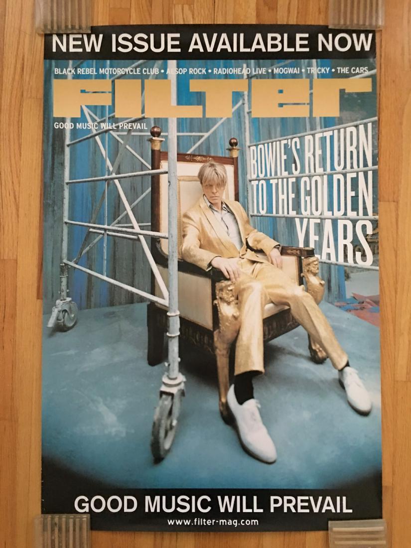 David Bowie Promo Poster - Filter Magazine: David Bowie Promo Poster - Filter Magazine