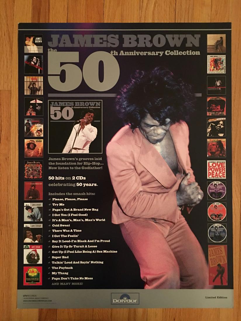 James Brown 5th Anniversary Collection Promo Poster: James Brown 5th Anniversary Collection Promo Poster
