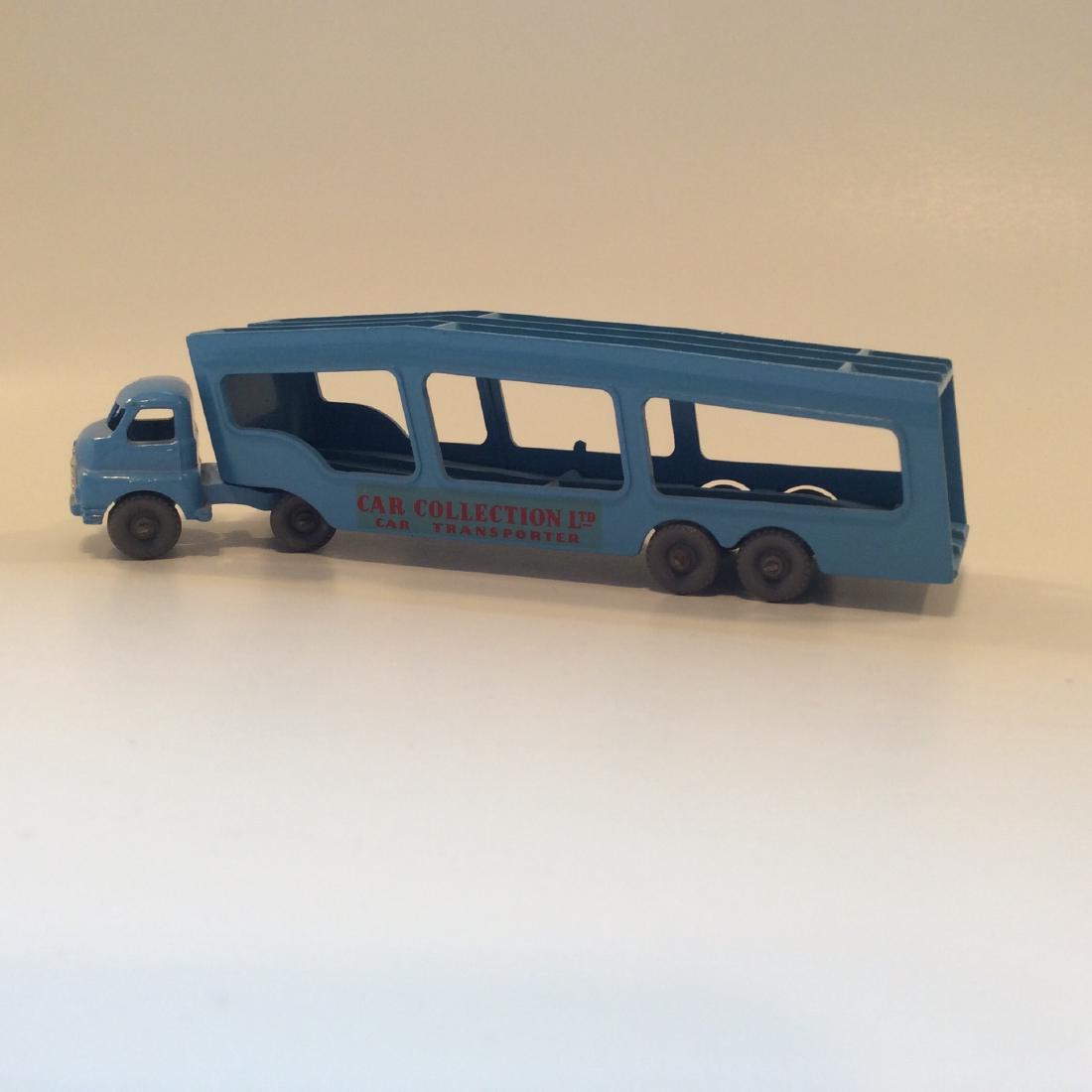 Matchbox Lesney Accessory A-2 Pack Articulated 4-Car: Vintage Lesney Matchbox Accessory Pack No.2 Car Transporter Gray Wheels 1957