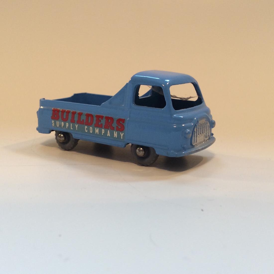 VINTAGE LESNEY NO.60 MORRIS J2 PICKUP: VINTAGE LESNEY NO.60 MORRIS J2 PICKUP with Builders Supply Company decals intact. Grey Wheel.