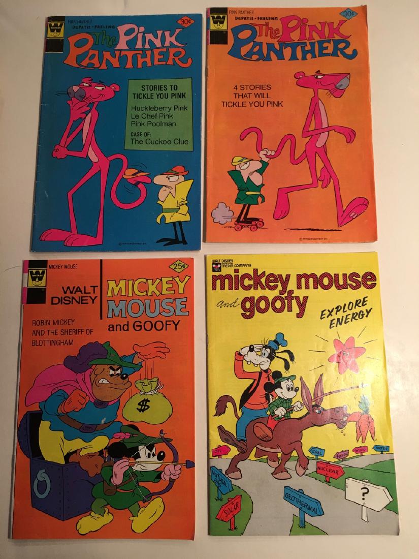 SET OF COMIC BOOKS - Pink Panther - Mickey Mouse: WHITMAN - SET OF COMIC BOOKS - Pink Panther - Mickey Mouse