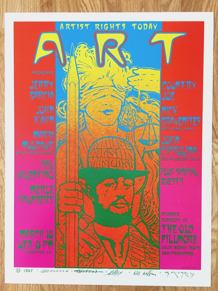 ARTISTS RIGHTS TODAY - Jerry Garcia: ARTISTS RIGHTS TODAY - Jerry GarciaPERFORMER: Jerry Garcia. John Kahn, Maria Muldaur, Sal Valentino, Merl Saunders, Country Joe McDonald, Nick Gravenites, John Cipollina.ARTISTS: Victor Moscoso, Rick