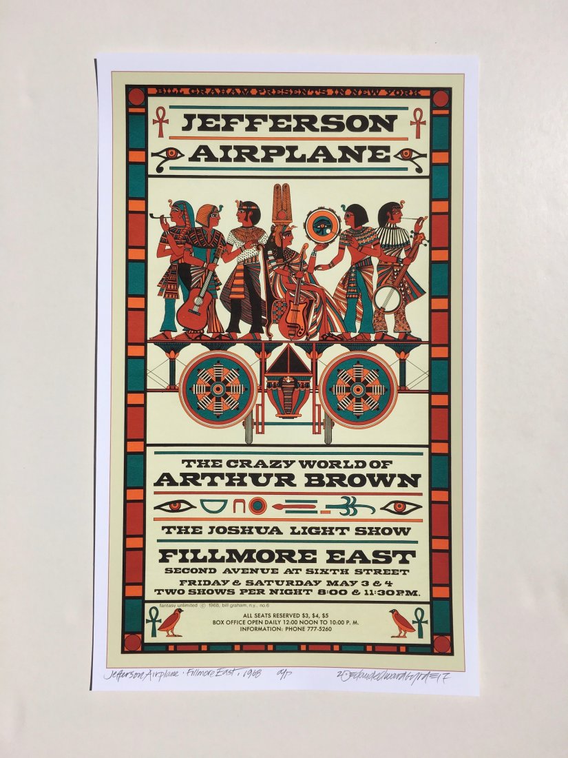 DAVID BYRD - Jefferson Airplane - Signed Artists Proof: Archival MATTE Paper giclée print by David Edward Byrd - signed Artists Proof. Dimensions approx. 22H x 17W Unframed. Style/Period: Art: Contemporary Born near Chattanooga, Tennessee, David Edward By