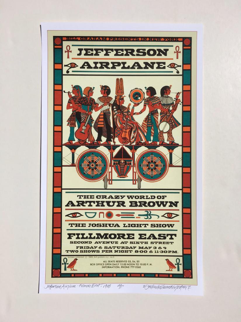 DAVID BYRD - Jefferson Airplane - Signed Artists Proof: Archival MATTE Paper giclÃ©e print by David Edward Byrd - signed Artists Proof. Dimensions approx. 22H x 17W Unframed. Style/Period: Art: Contemporary Born near Chattanooga, Tennessee, David Edward 