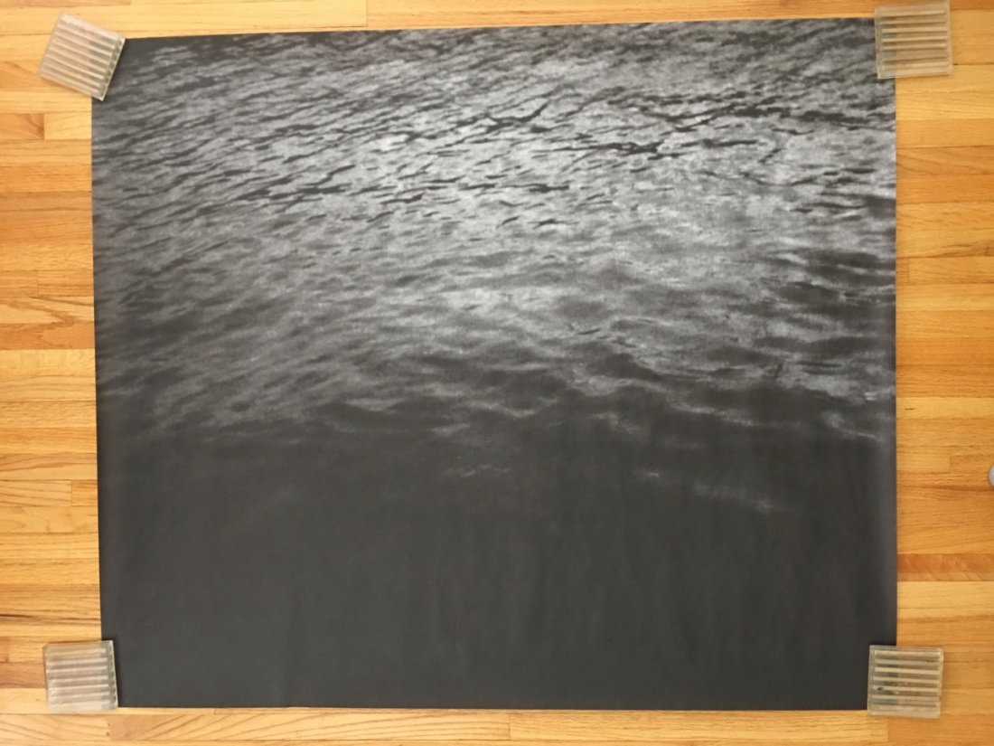 FELIX GONZALEZ-TORRES - UNTITLED (Litho): Felix Gonzalez-Torres, Untitled Description: Lithograph Untitled (water ripples), 1990-1991 (unframed) Unmarked 38 1/2" x 45" FELIX GONZALEZ-TORRES (American/Cuban, 1957–1996) Felix Gonzalez-Torres 