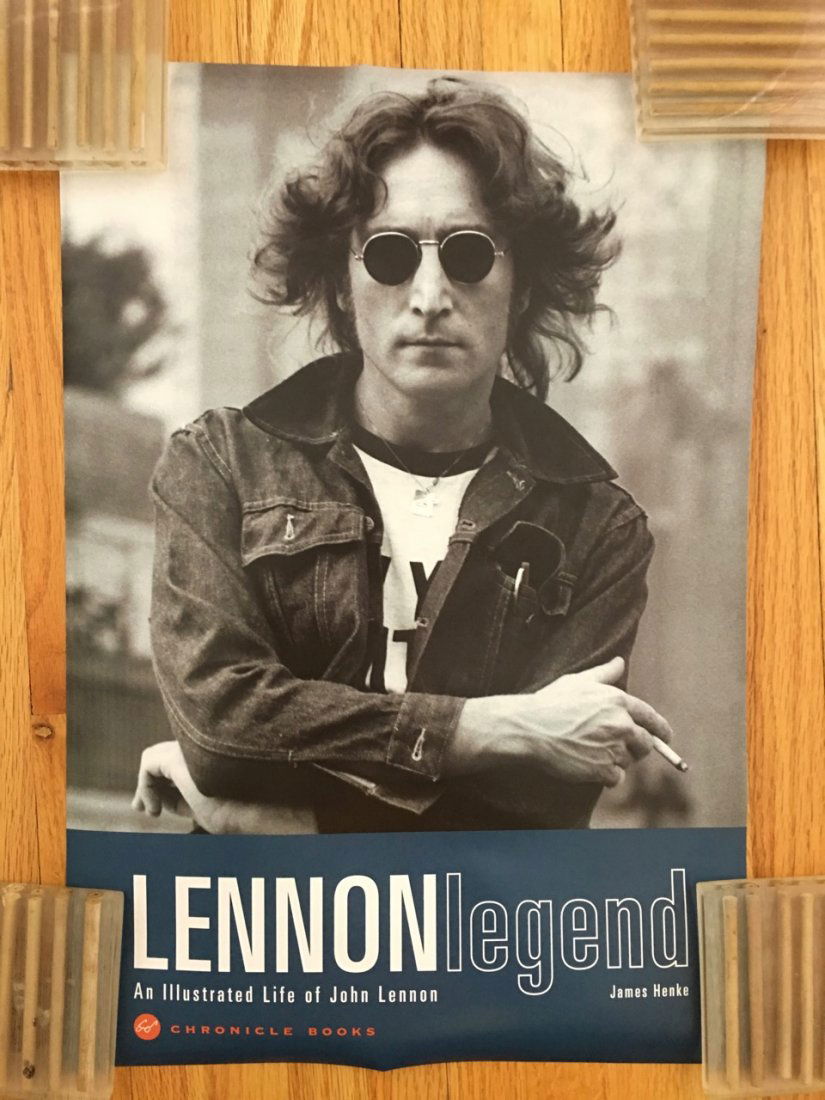 LENNON LEGEND POSTER: LENNON LEGEND POSTER. AN ILLUSTRATED LIFE OF JOHN LENNON PROMO POSTER.