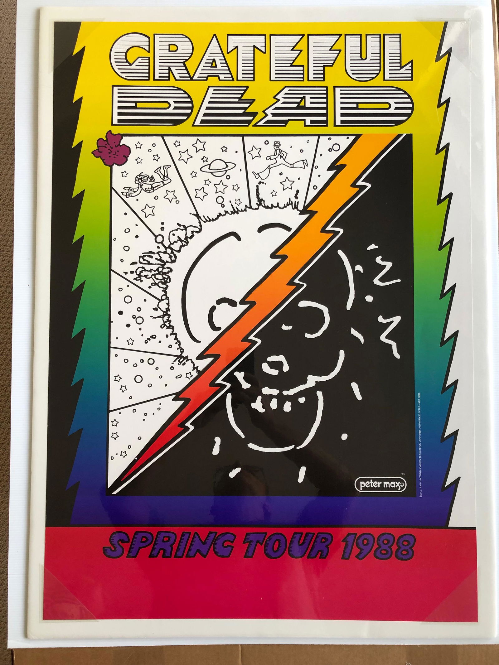 GRATEFUL DEAD PETER MAX - 1988 (1 of 1)