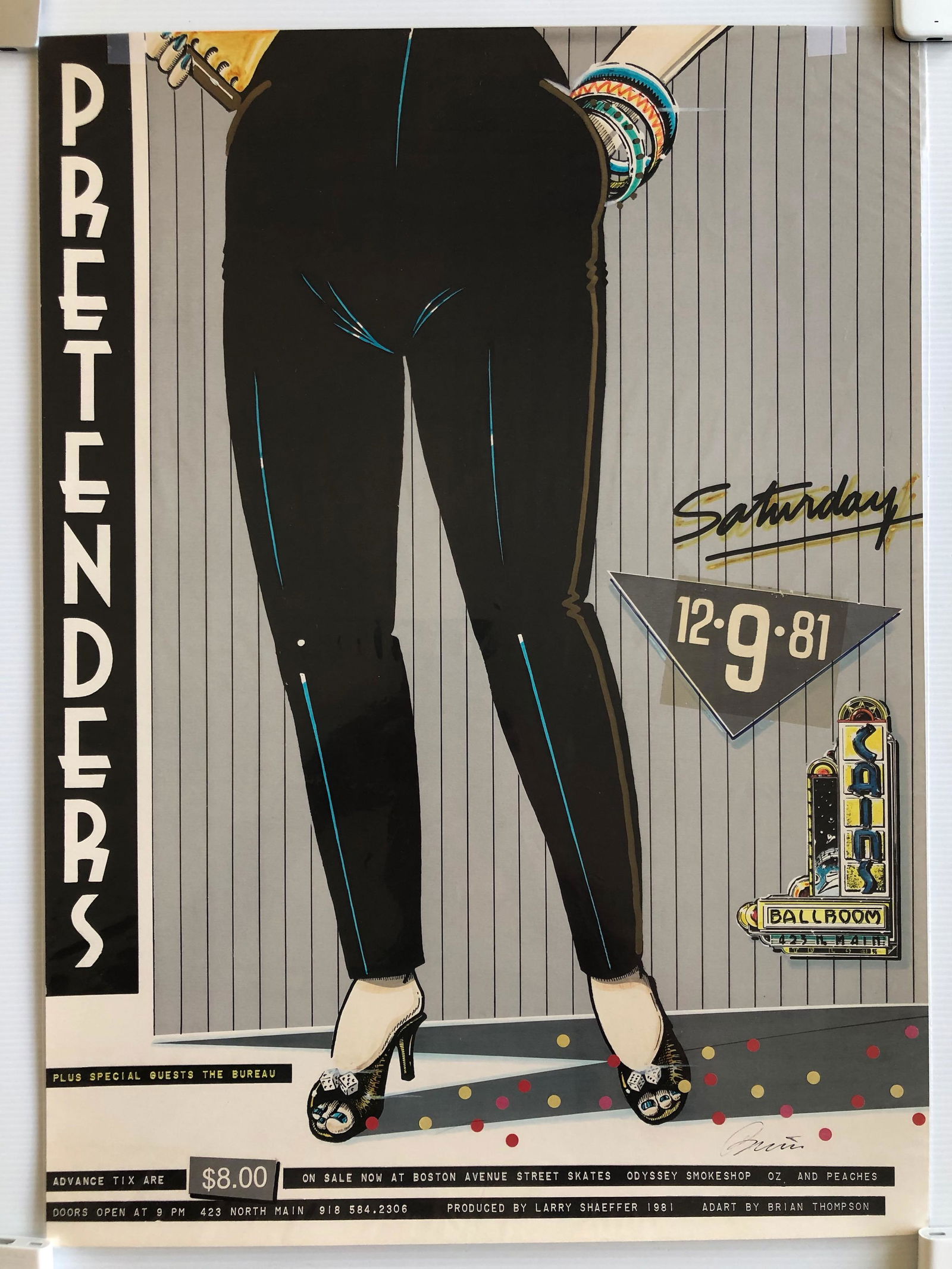 RARE SIGNED PRETENDERS POSTER 1981 (1 of 2)