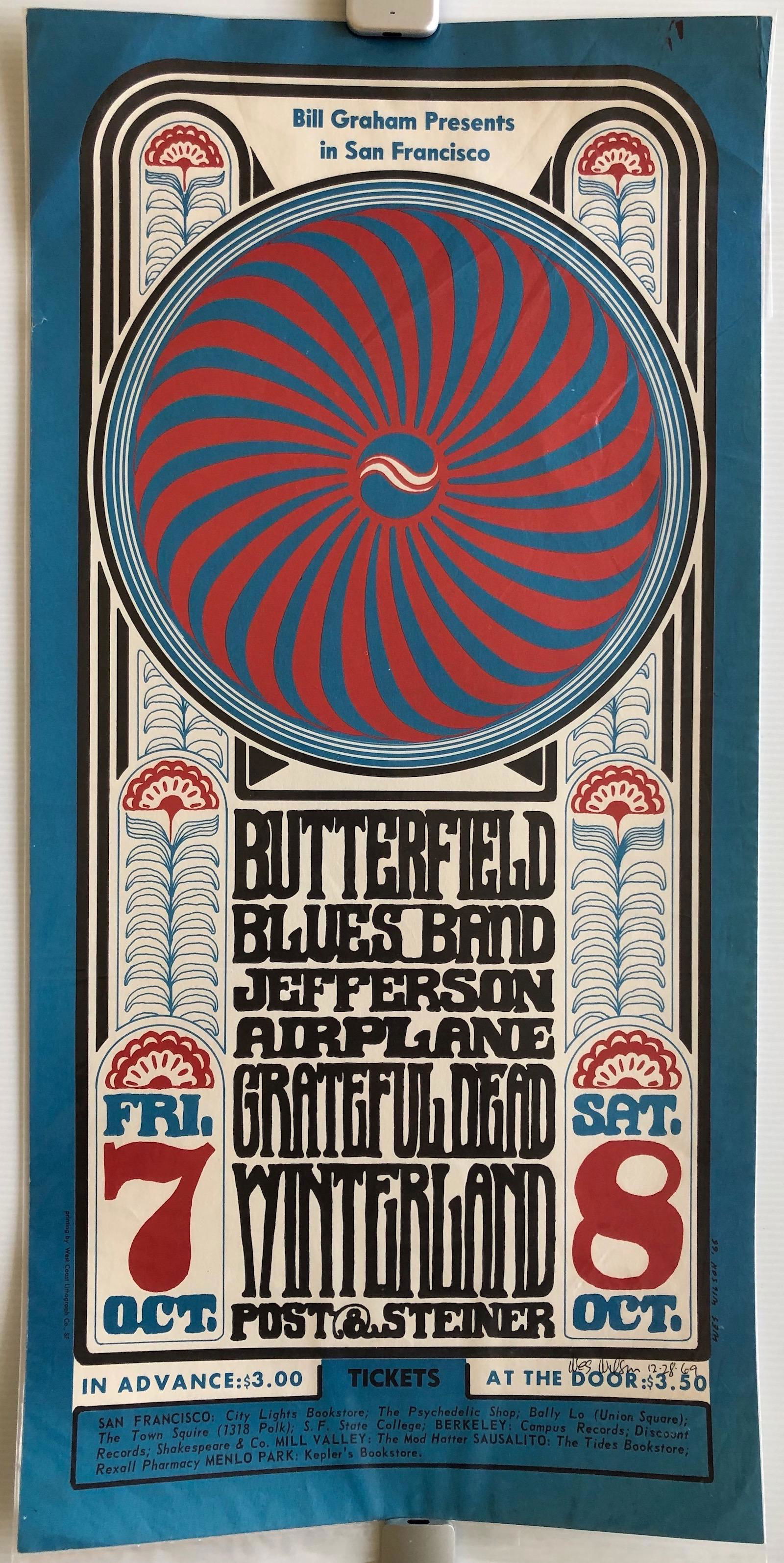 SIGNED BG30 by WES WILSON - AIRPLANE & DEAD at (1 of 2)