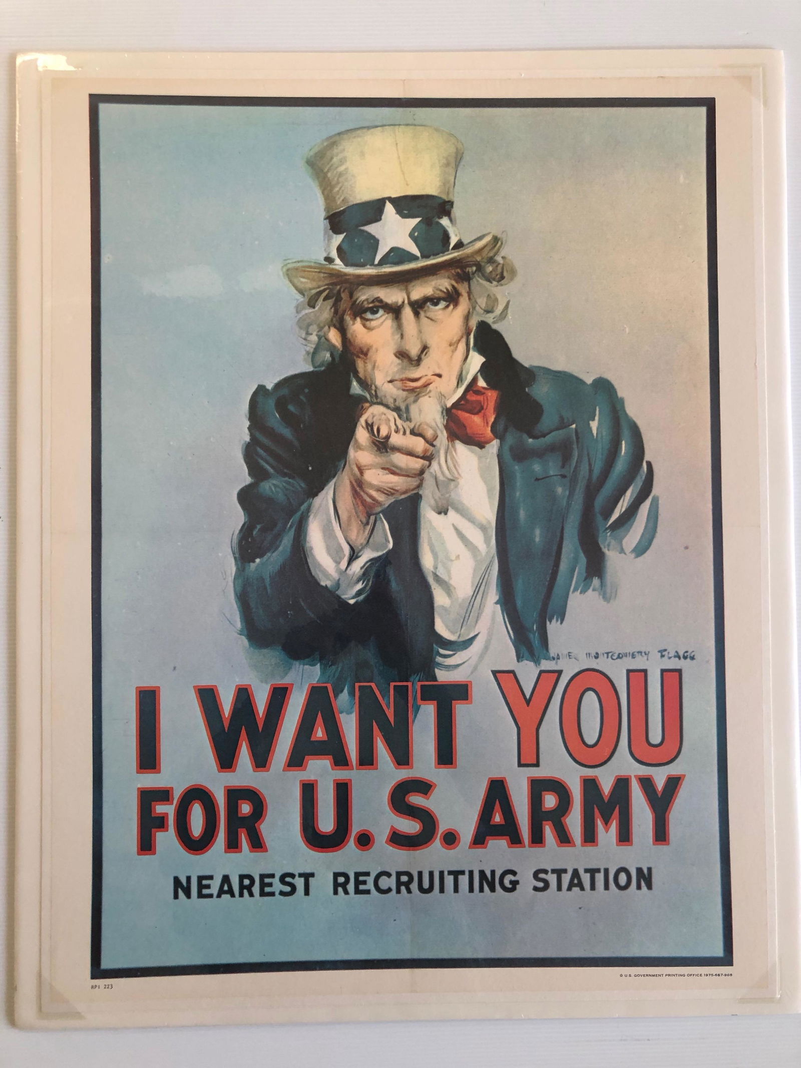 RARE 1975 UNCLE SAM VIETNAM PRINT (1 of 1)