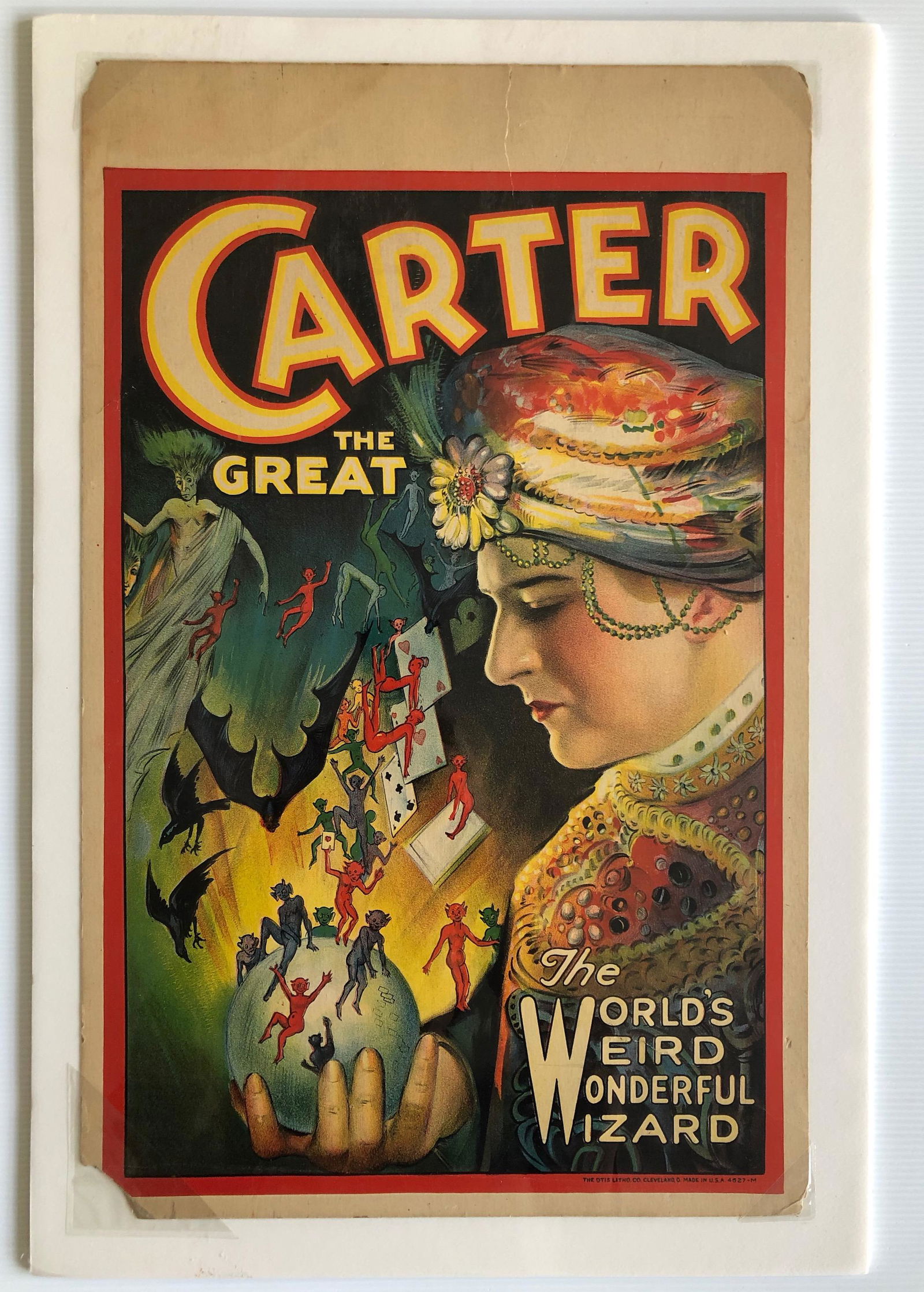 CARTER THE GREAT ORIGINAL MAGICIAN POSTER (1 of 1)