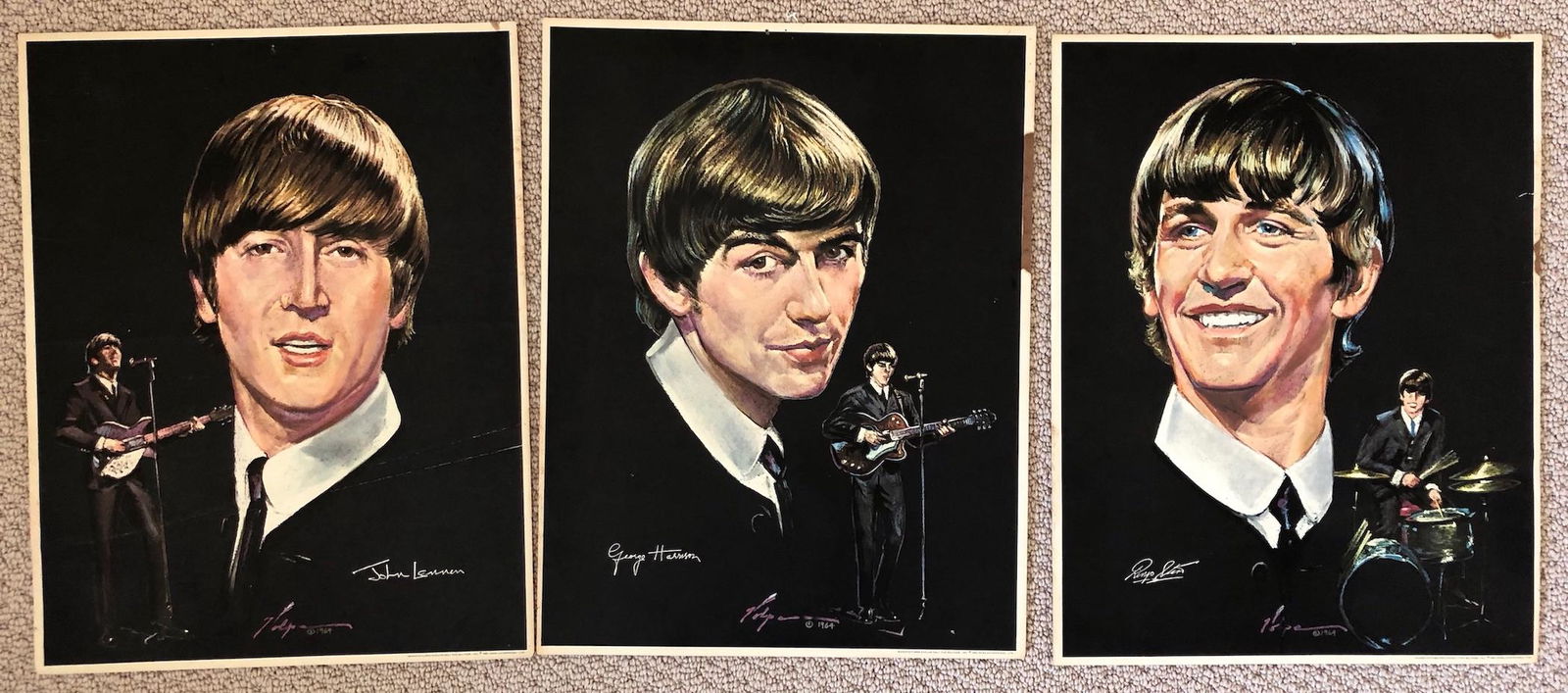 BEATLES THREE  POSTER SET (1 of 1)