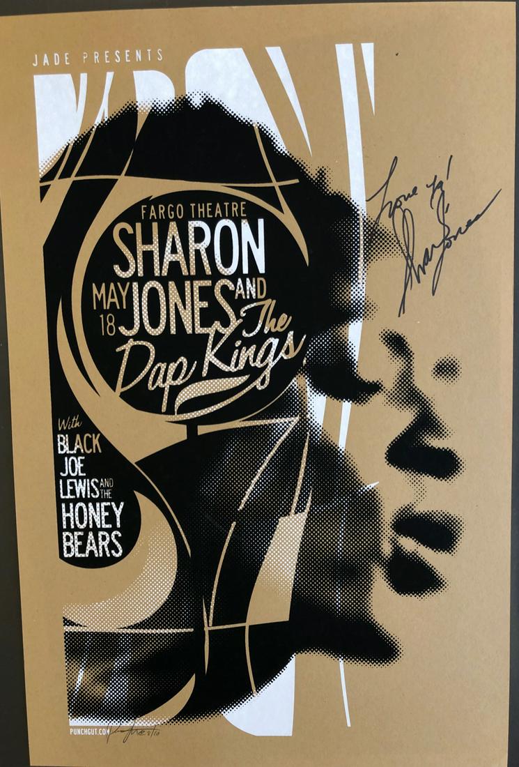 SHARON JONES SIGNED POSTER with the Dap Kings (1 of 1)
