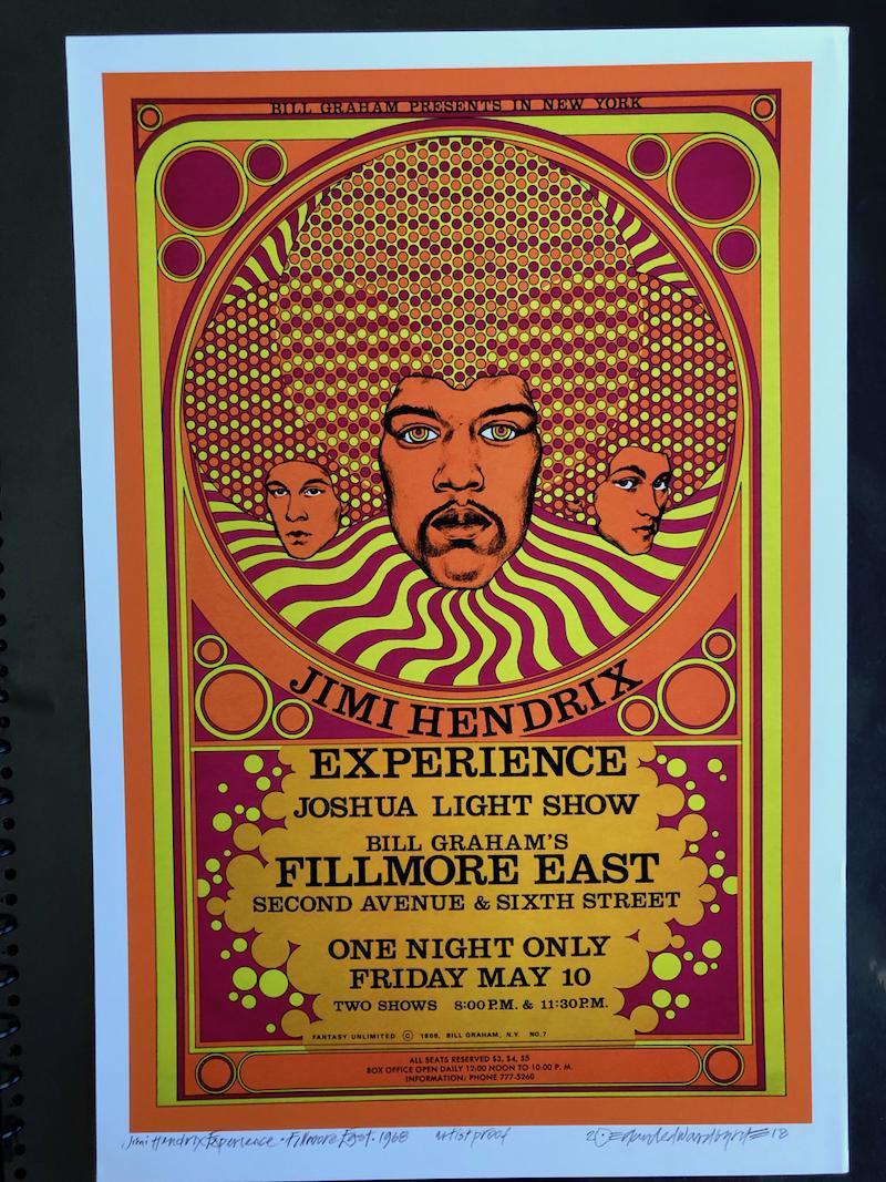 JIMI HENDRIX SIGNED ARTISTS PROOF: JIMI HENDRIX SIGNED ARTISTS PROOF2018 artist proof. Signed.