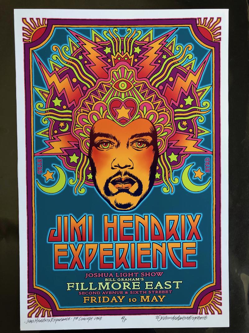 JIMI HENDRIX SIGNED ARTISTS PROOF: JIMI HENDRIX SIGNED ARTISTS PROOF