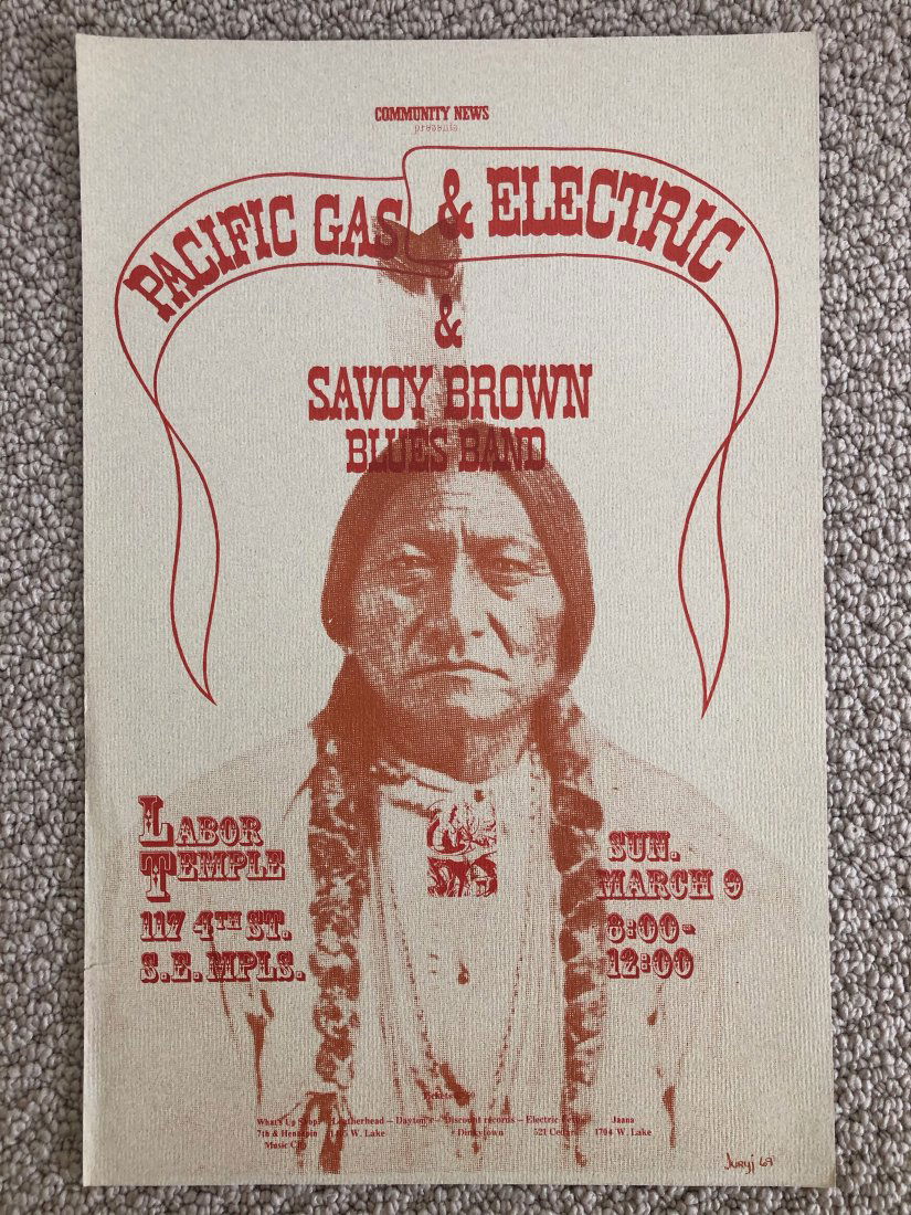 RARE MINNEAPOLIS LABOR TEMPLE POSTER - PG&E (1 of 1)