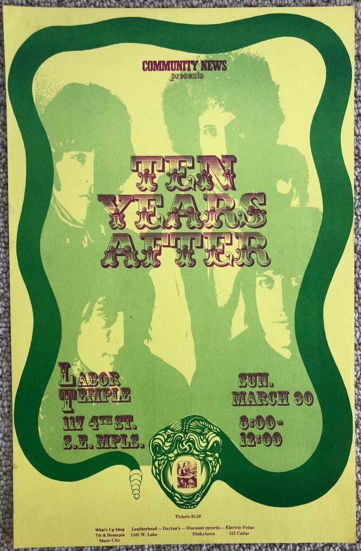 RARE MINNEAPOLIS LABOR TEMPLE POSTER - TYA (1 of 1)