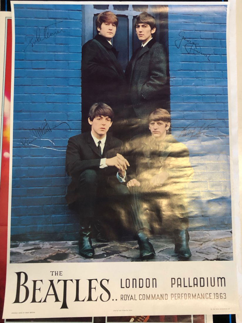 BEATLES NEMS 1964 POSTER LONDON PALLADIUM (1 of 2)