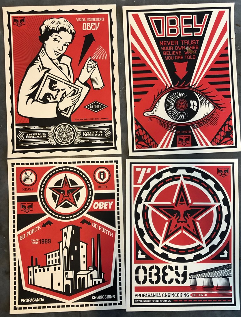 Shepard Fairey OBEY X LEVIS Offset Poster SET (1 of 2)