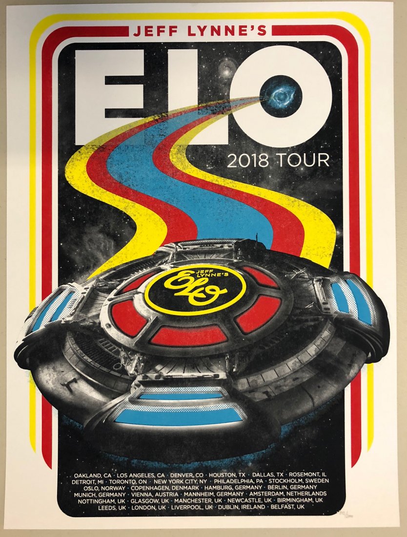 ELECTRIC LIGHT ORCHESTRA 2018 CONCERT POSTER - NUMBERED (1 of 2)