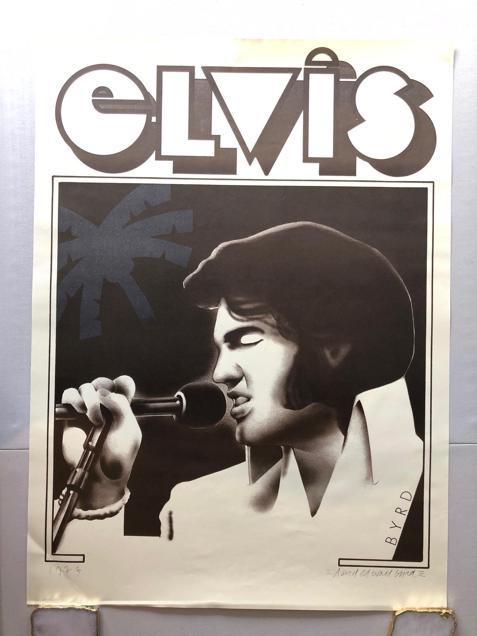 ELVIS 1973 SIGNED BY DAVID BYRD: ELVIS 1973 SIGNED BY DAVID BYRD. VG