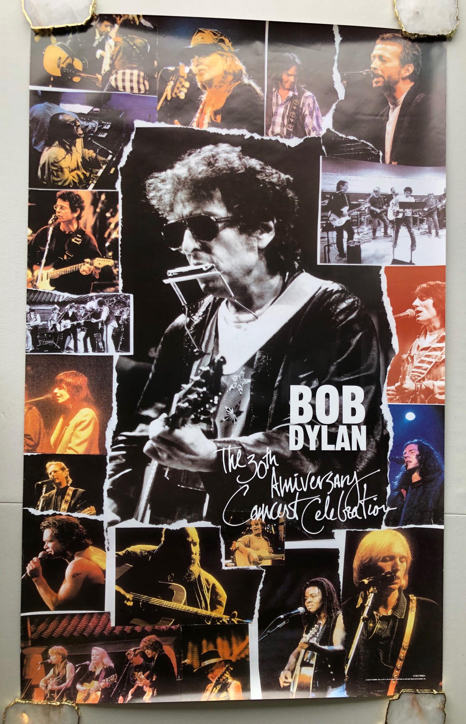 BOB DYLAN 30TH ANNIVERSARY POSTER: BOB DYLAN 30TH ANNIVERSARY POSTER