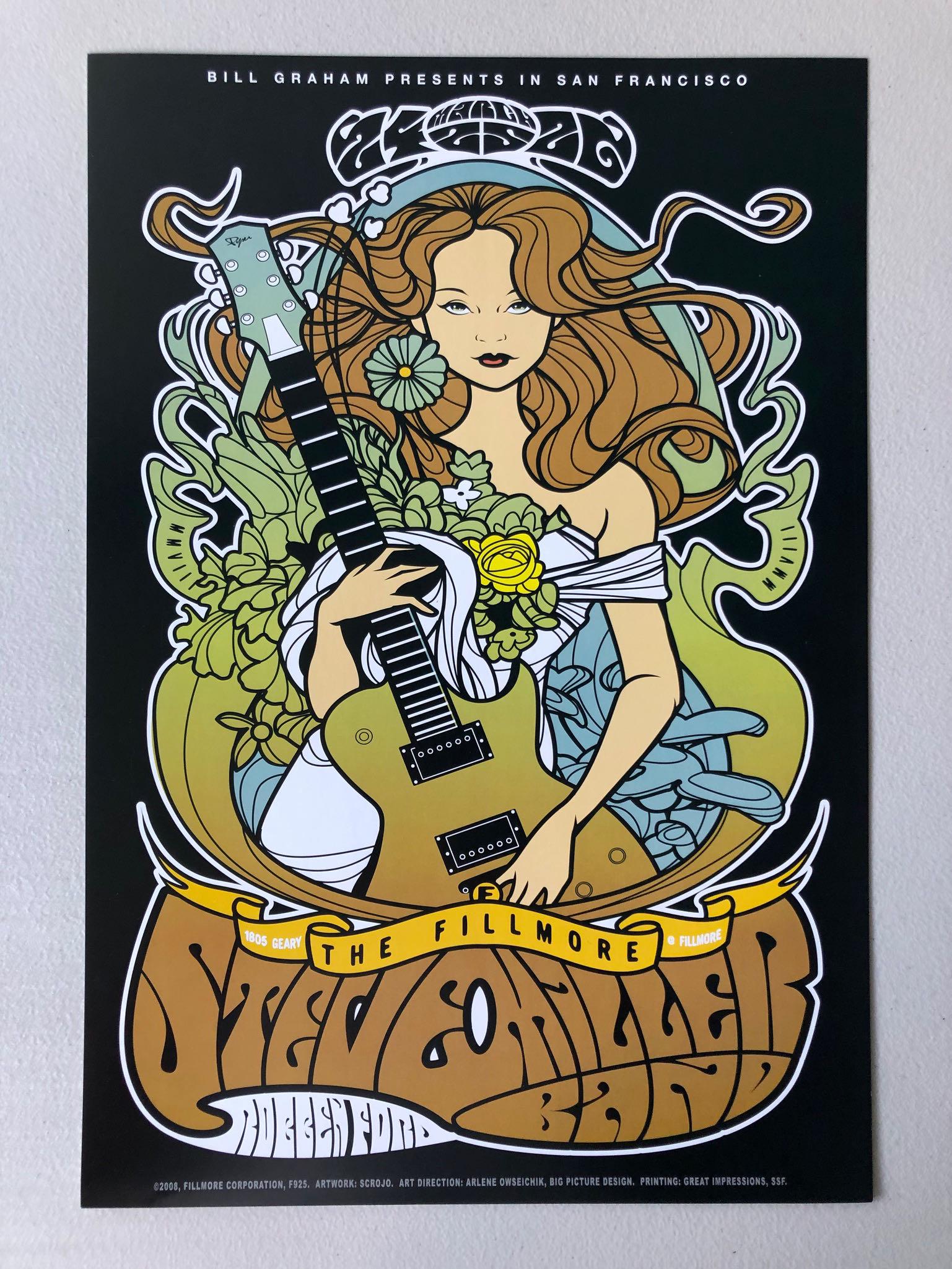 STEVE MILLER BAND AT THE FILLMORE: STEVE MILLER BAND AT THE FILLMORE. ART BY SCROJO. 2008. NM. 13 X 19.