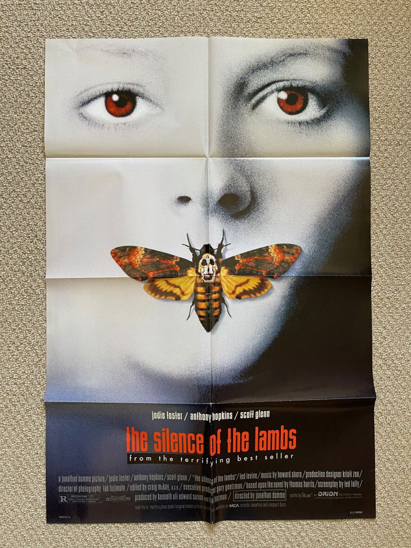 Silence of the Lambs MOVIE POSTER: ORIGINAL MOVIE POSTER. These posters are all originals (except where noted being a reprint). The classic ones all have the NSS notations and/or serial numbers on them.These were all posters used at a