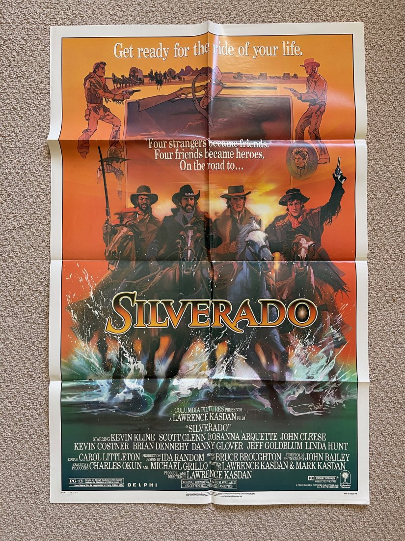 Silverado MOVIE POSTER: ORIGINAL MOVIE POSTER. These posters are all originals (except where noted being a reprint). The classic ones all have the NSS notations and/or serial numbers on them.These were all posters used at a 