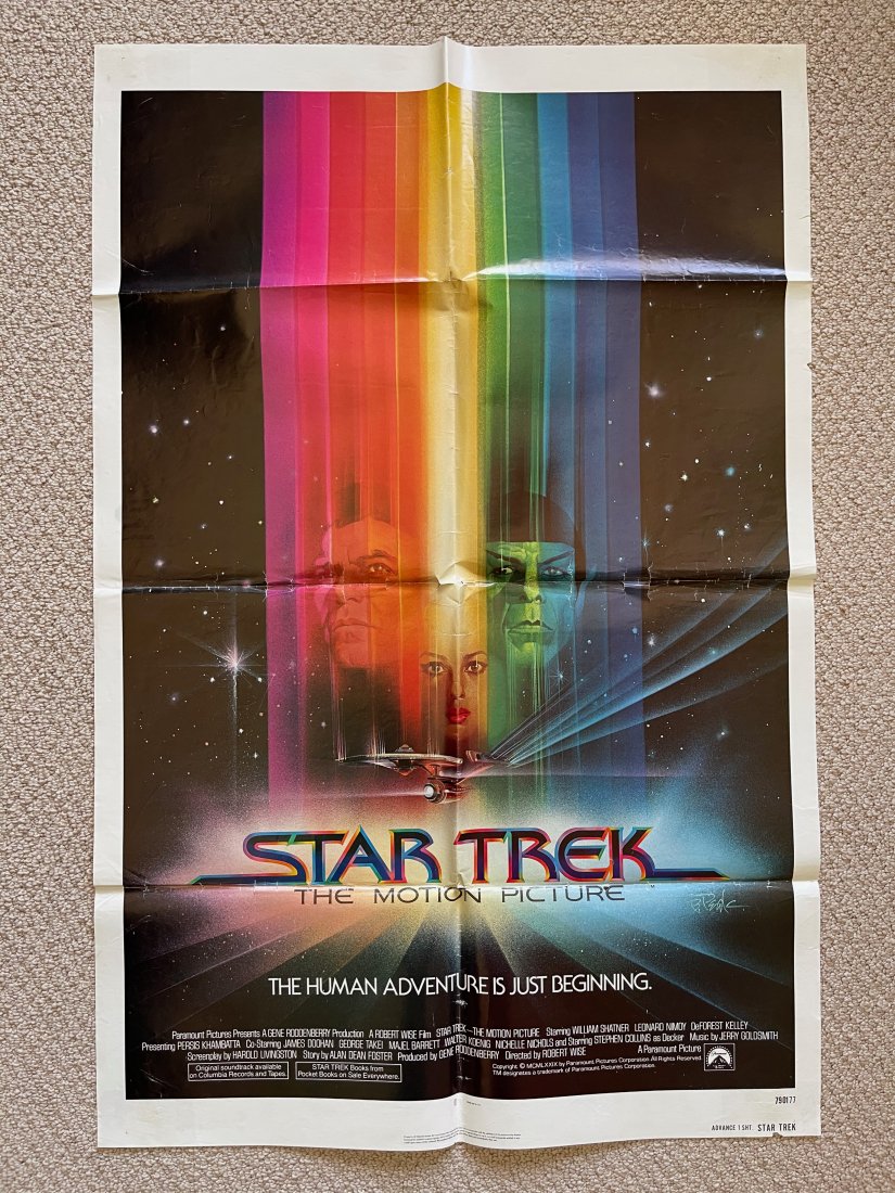 Star Trek The Motion Picture MOVIE POSTER: ORIGINAL MOVIE POSTER. These posters are all originals (except where noted being a reprint). The classic ones all have the NSS notations and/or serial numbers on them.These were all posters used at a 