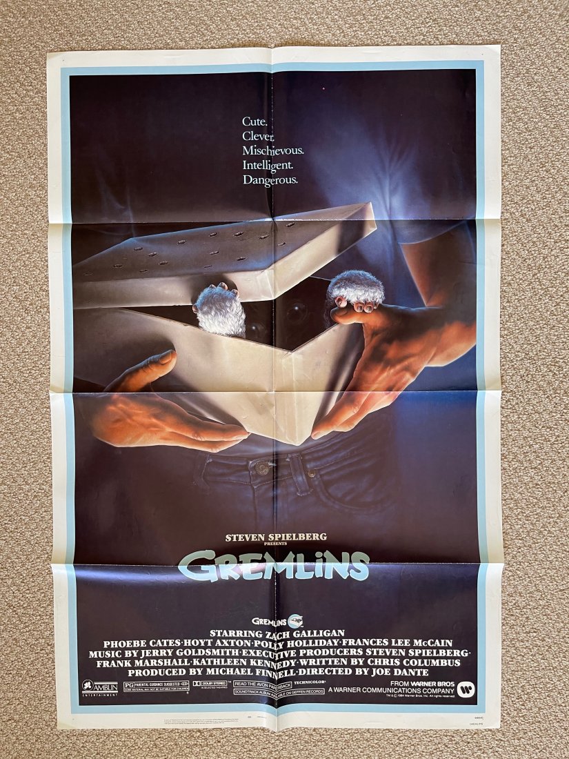 Gremlins MOVIE POSTER: ORIGINAL MOVIE POSTER. These posters are all originals (except where noted being a reprint). The classic ones all have the NSS notations and/or serial numbers on them.These were all posters used at a 