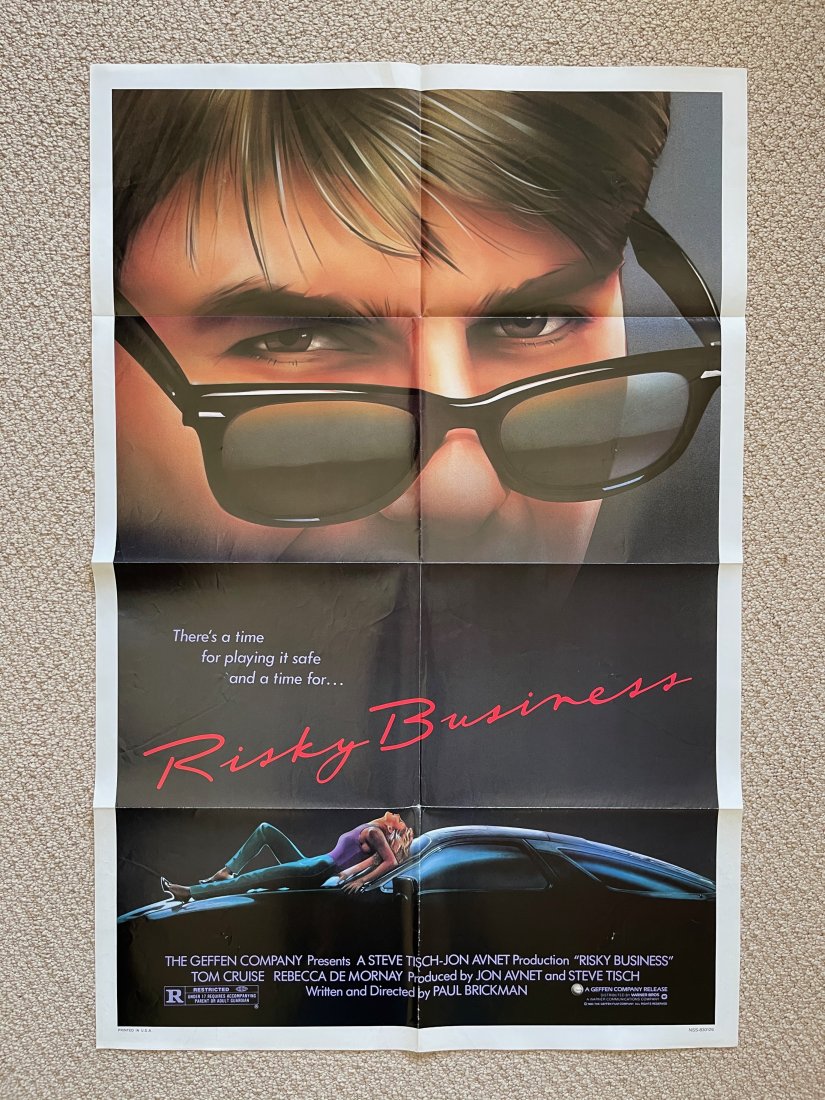 Risky Business MOVIE POSTER: ORIGINAL MOVIE POSTER. These posters are all originals (except where noted being a reprint). The classic ones all have the NSS notations and/or serial numbers on them.These were all posters used at a 