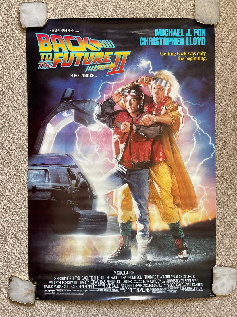 Back to the Future Part 2 MOVIE POSTER: ORIGINAL MOVIE POSTER. These posters are all originals (except where noted being a reprint). The classic ones all have the NSS notations and/or serial numbers on them.These were all posters used at a 