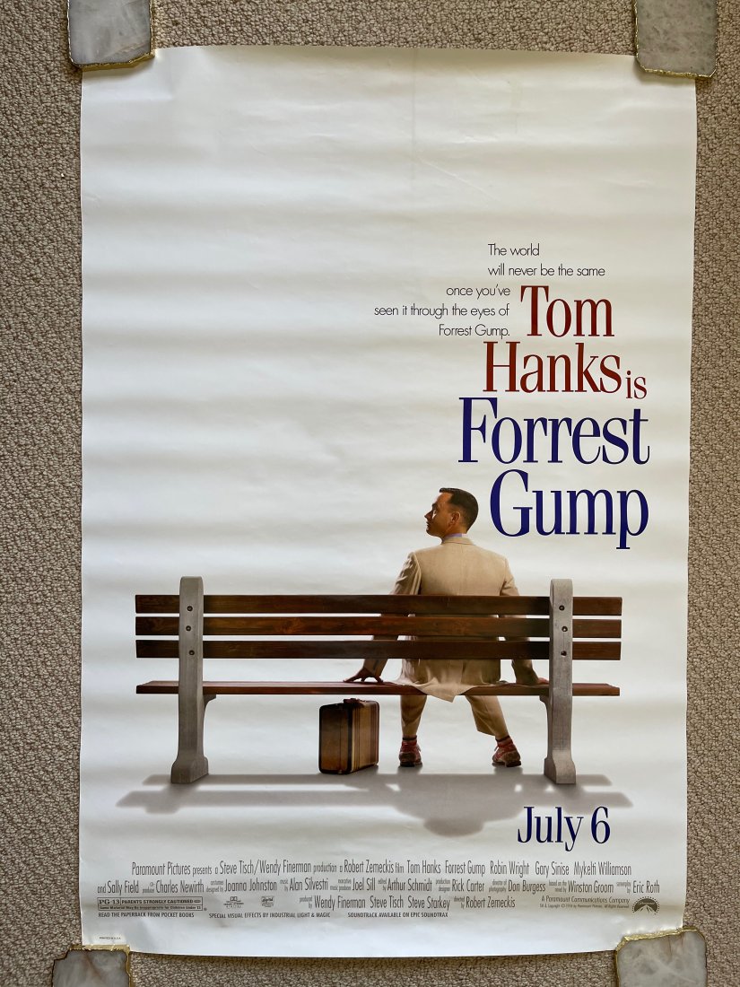Forrest Gump MOVIE POSTER: ORIGINAL MOVIE POSTER. These posters are all originals (except where noted being a reprint). The classic ones all have the NSS notations and/or serial numbers on them.These were all posters used at a 