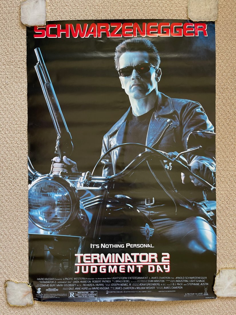 Terminator 2 MOVIE POSTER: ORIGINAL MOVIE POSTER. These posters are all originals (except where noted being a reprint). The classic ones all have the NSS notations and/or serial numbers on them.These were all posters used at a 