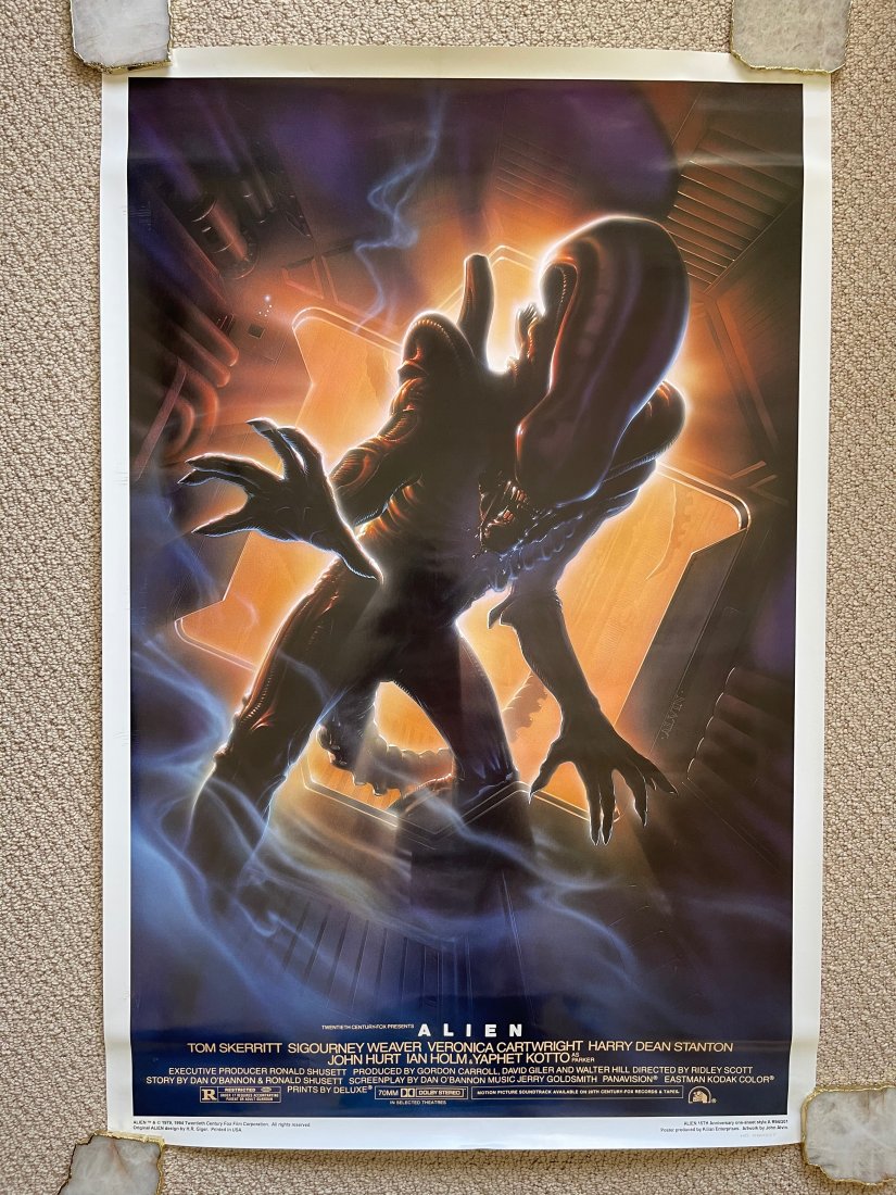 Aliens RARE 15th anniversary one-sheet Movie Poster: Aliens RARE 15th anniversary one-sheet Movie Poster These posters are all originals (except where noted being a reprint). The classic ones all have the NSS notations and/or serial numbers on them.Thes