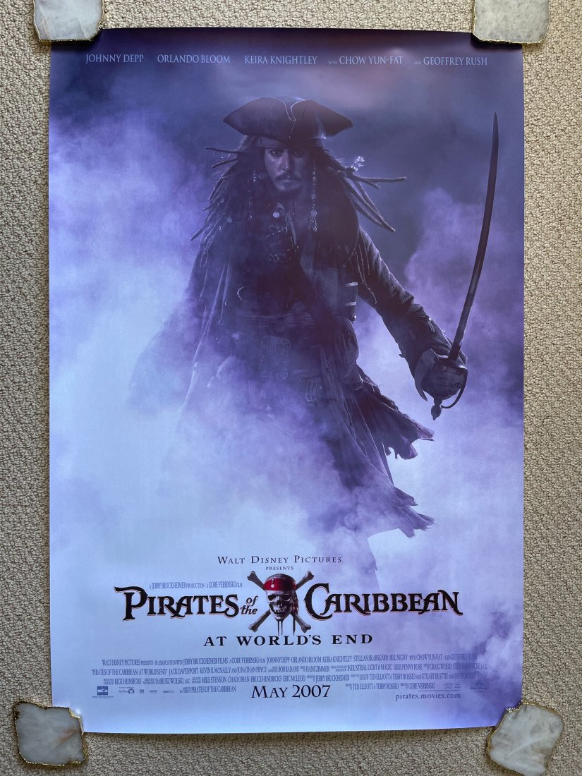 PIRATES OF THE CARIBBEAN MOVIE POSTER SET: PIRATES OF THE CARIBBEAN MOVIE POSTER SET. you get both !!! ORIGINAL MOVIE POSTER. These posters are all originals (except where noted being a reprint). The classic ones all have the NSS notations and